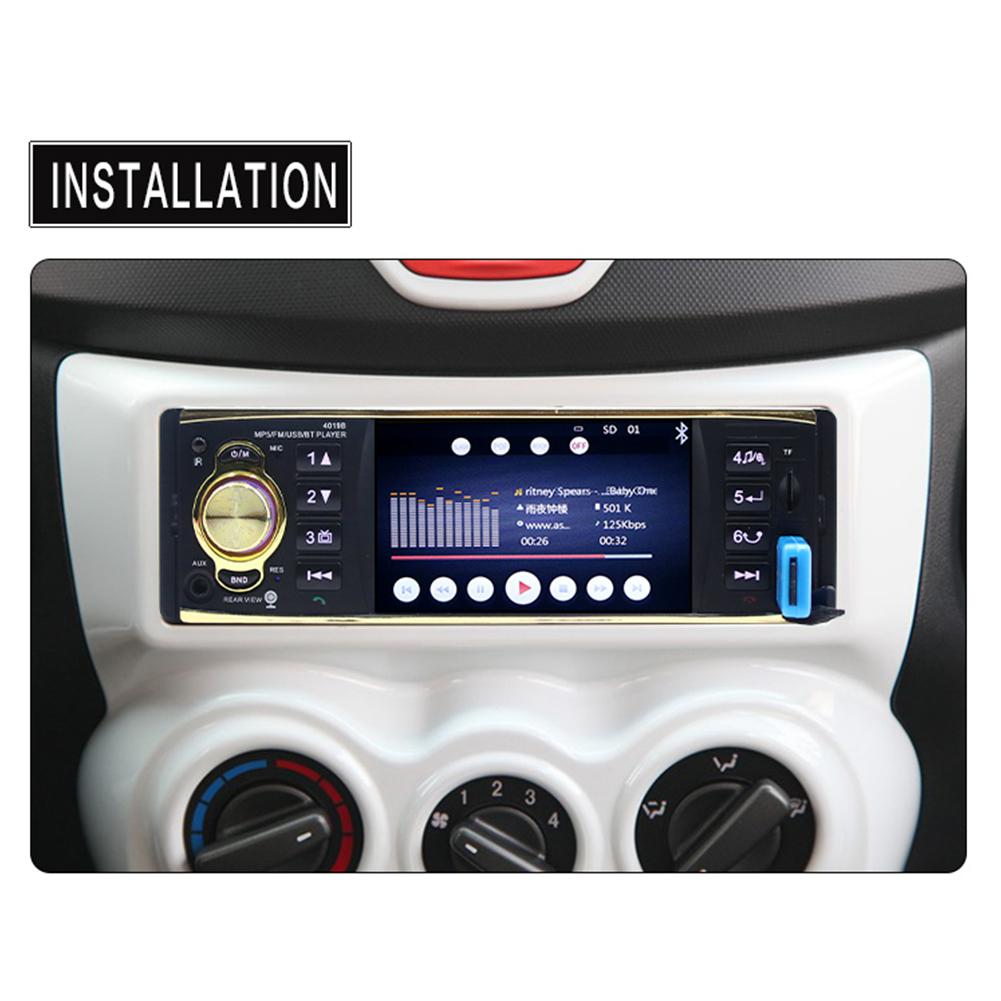 4.1 pouce autoradio MP5 Player 1 Din HD 800*480 Bluetooth télécommande FM/AUX/USB/TF volant contrôle Auto lecteurs vidéo