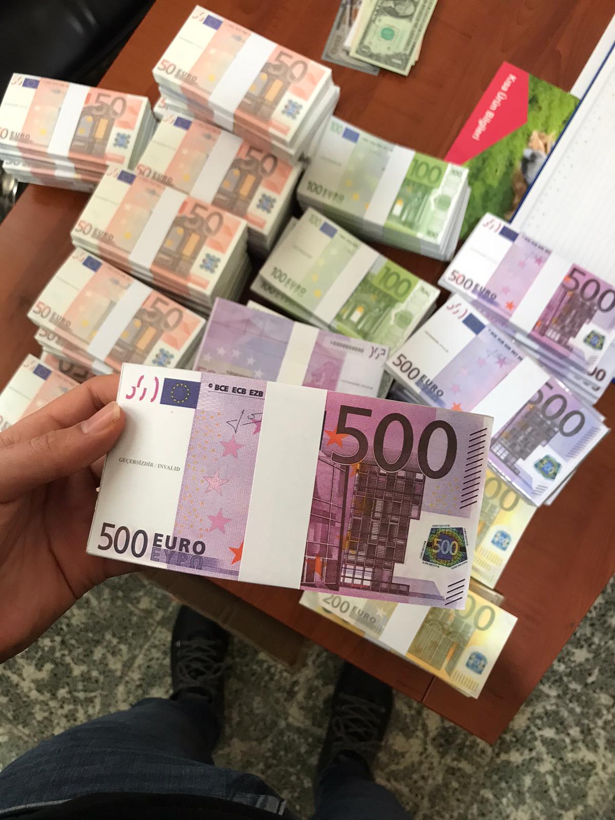 Fermasoldi giocattolo dimensioni reali 100 pezzi 10/20/50/100/200/500 Euro banconote super stesse grandi gioielli da sposa per feste non sono soldi veri: 100pezzi 500 euro