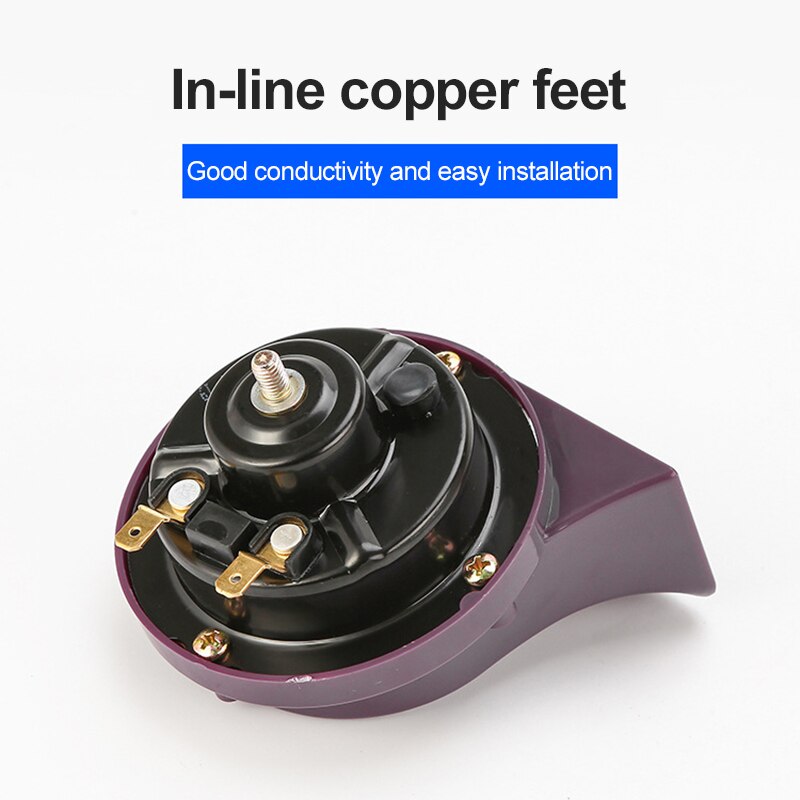 Universal Car Horn Loud Pressure Klaxon Speaker 12/24V Waterproof 120DB Snail Cry Air Horn Vespa Loudnes Auto Car Accessories