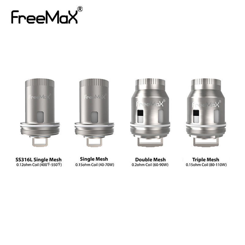 3pcs/6 pcs/Pack Freemax Mesh Pro Tank Coil Single 0.15ohm/Double 0.2ohm/Triple 0.15ohm/Quad 0.15ohm/Quintuple 0.15ohm Coils Head