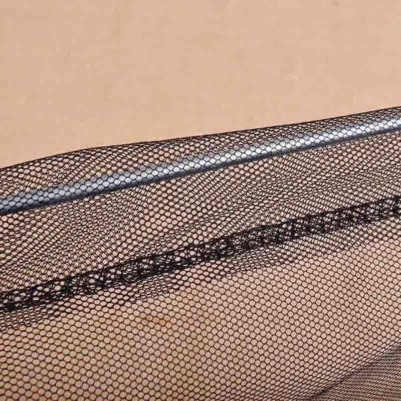 Leo 50Cm Aluminum Alloy+Nylon Handle Fishing Net Mesh Triangle Portable Outdoor Immersed Fish Net Foldable Pond Fishing Shrimp N