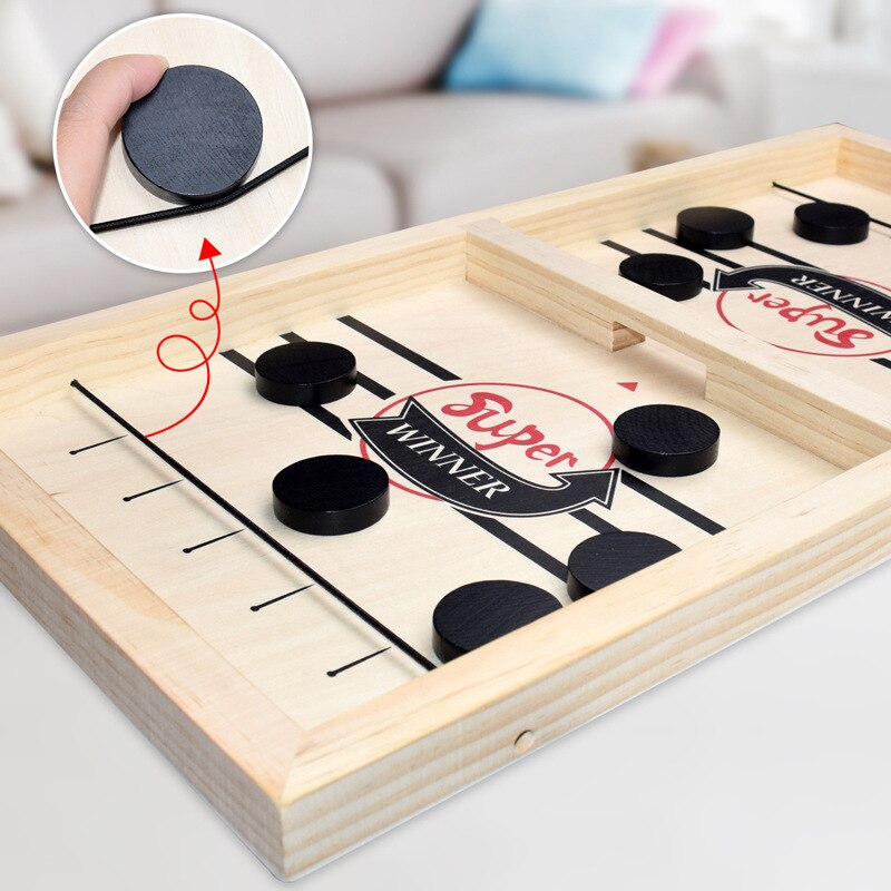 Paced Sling Puck Winner Fun Toys For Family Child Kids Board-Game Party Game Time Funny Toys Fast Hockey