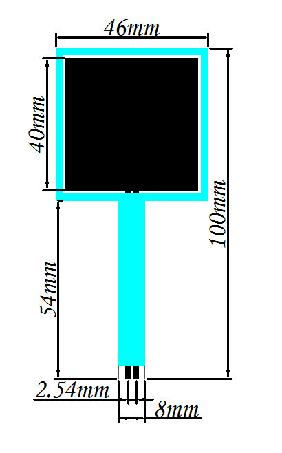 F4046 Piezoresistive Large Area Flexible Film Pressure Sensor FSR