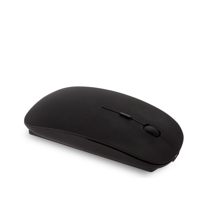 Mouse Wireless Mouse ricaricabile Bluetooth Mouse Wireless silenzioso Mause Mouse da gioco ergonomico per PC portatile 2.4GHz: Black