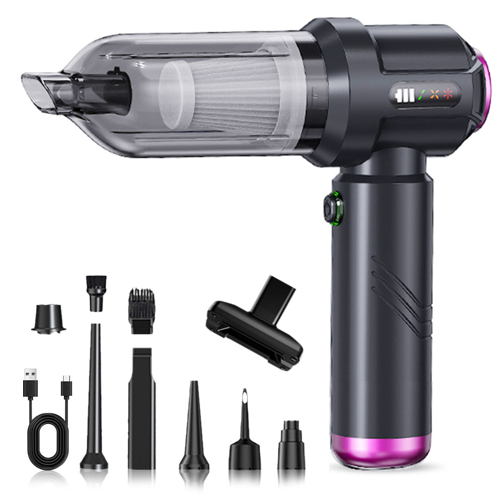 Cleaning Blower Tool Car Vacuum Cleaner Type-C Charging Portable Electric Air Duster Blow Drying Dust Removal 3 Gears adjustable: Default Title