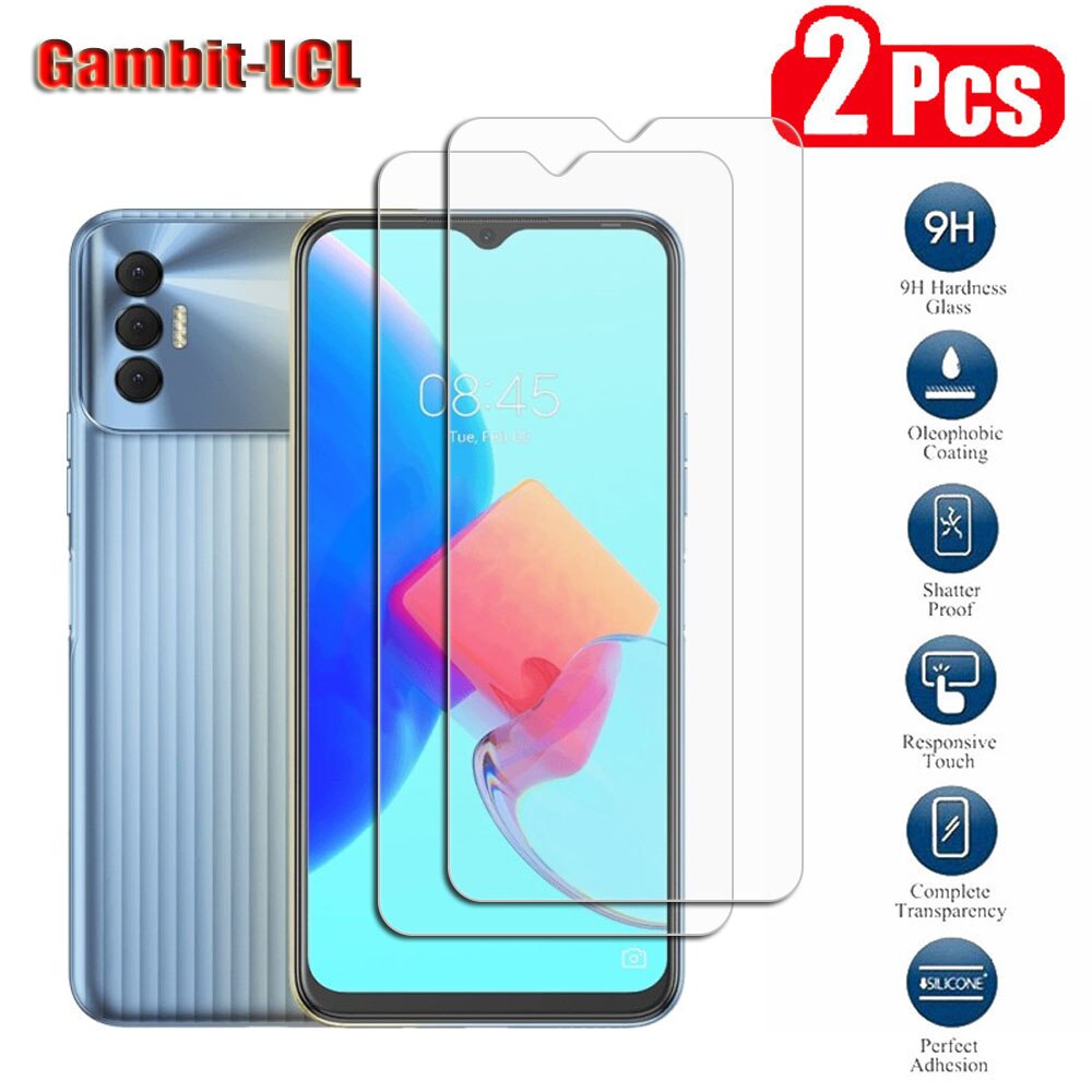 2 Stuks Originele Beschermende Gehard Glas Voor Tecno Spark 8P 6.6 "Spark8P Screen Protector Bescherming Cover Film