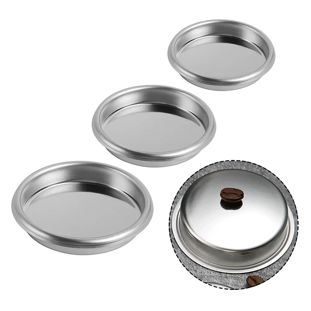 1 Stück Kaffee-Blindfilterkorb 51 58 mm Edelstahl-Filterbecher ohne Druck zum Rückspülen in halbautomatischer Kaffeemaschine