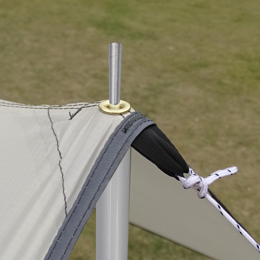 Barres de Support d&#39;auvent en aluminium réglables, avec sac de rangement, tiges de Support légères pour le Camping