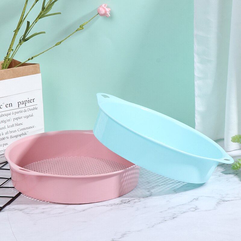 Plast hagejord sikt for kompost jord stein netting hagearbeid verktøy jord sikt blomst barnehage plante rekvisitt strikk sikt