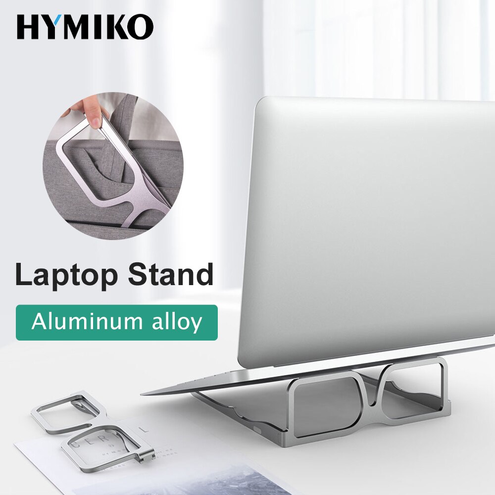 Hymiko Draagbare Laptop Stand Opvouwbare Bril Laptop Houder Voor Macbook Air Laptop Cooler Cooling Pad Ondersteuning Notebook Stand