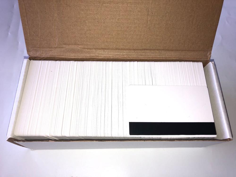 Printed Magnetic Card Support MSR High Resistance Blank PVC Magnetic Stripe Card Hi-Co 3 Track: Default Title