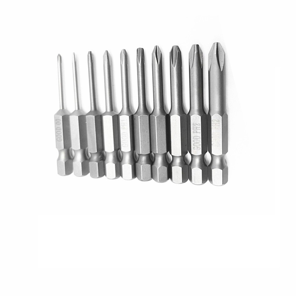 Magnetische Flat Head Slotted Tip Schroevendraaiers Bits 1/4 "Driver Bits Hand Schroevendraaier Boor