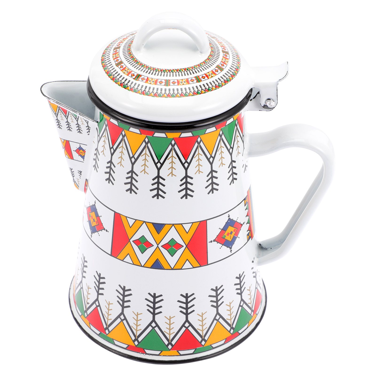 Enamel Coffee Pot Household Retro Coffee Pot Home Kitchen Supply