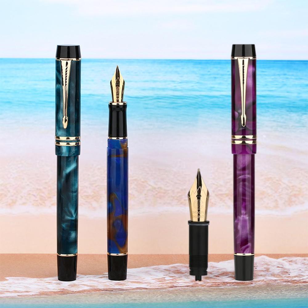 Moonman  m600s checkerboard vulpen iridium fijne flexibele penpunt 0.5mm uitstekende kantoorpen