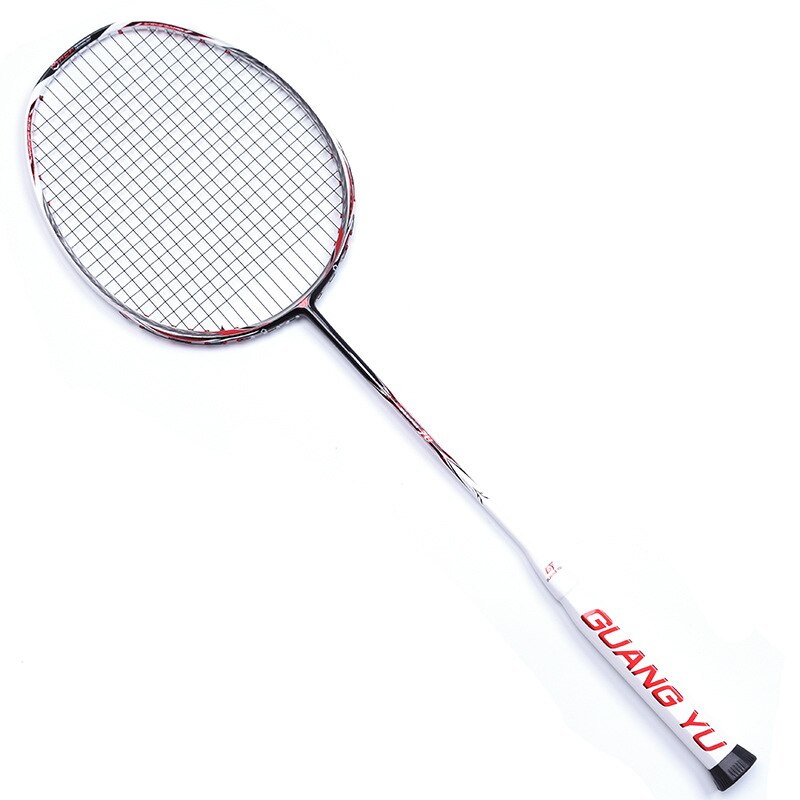 2022 Carbon Fiber Racket Lightweight Badminton Racket 7U Full Carbon Badminton Racket Single Shot with Bag