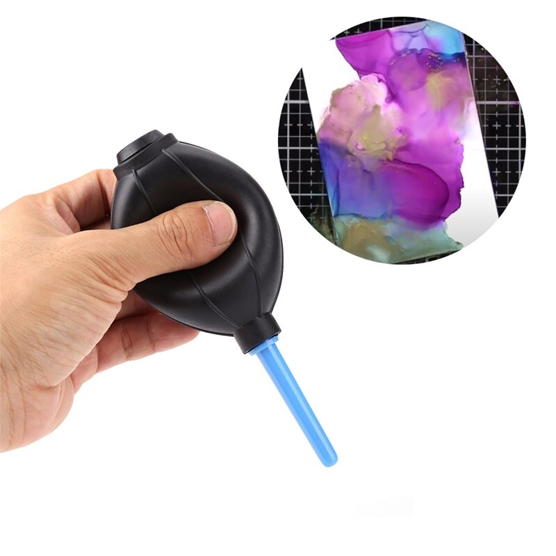 2Pcs/Set Disperse Alcohol Ink Air Blower Convenient Cleaning Hand Tool For Adjusting The Amount Of Pressure For Card Making