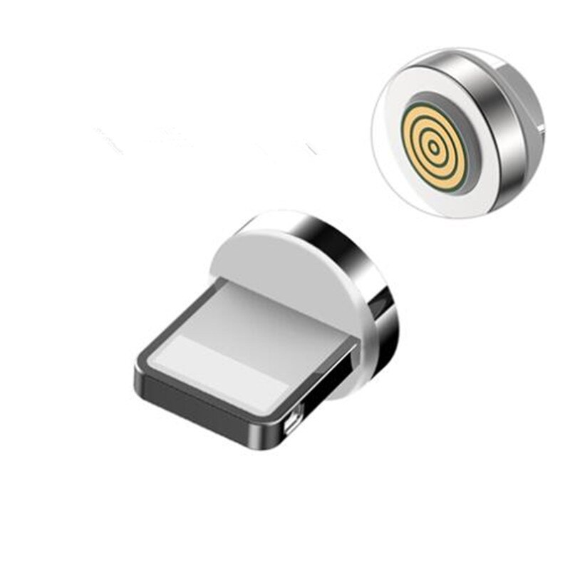 Rund magnetkontakt mikro usb c / typ c / för iphone adapter usb magnet laddare kontakt snabbladdning (endast magnetplugg): För iphone