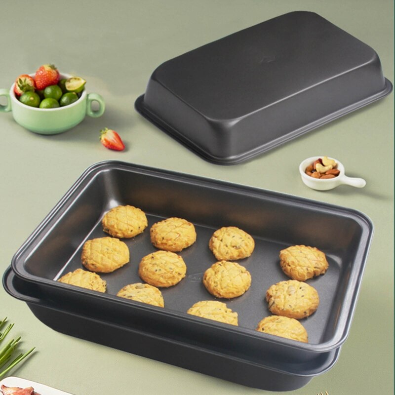 Bakewares Nonstick Cookie Sheet Baking Trays Baking Sheet Dishwasher Safe Non-Toxic Carbon Steel Material 3 Sizes Choose