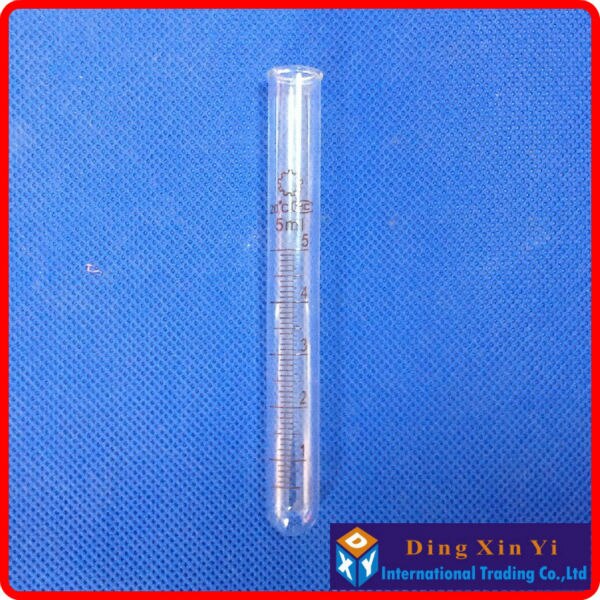 (20 części/partia) narzędzia laboratoryjne 5 ml szklane probówki, probówka z podziałką