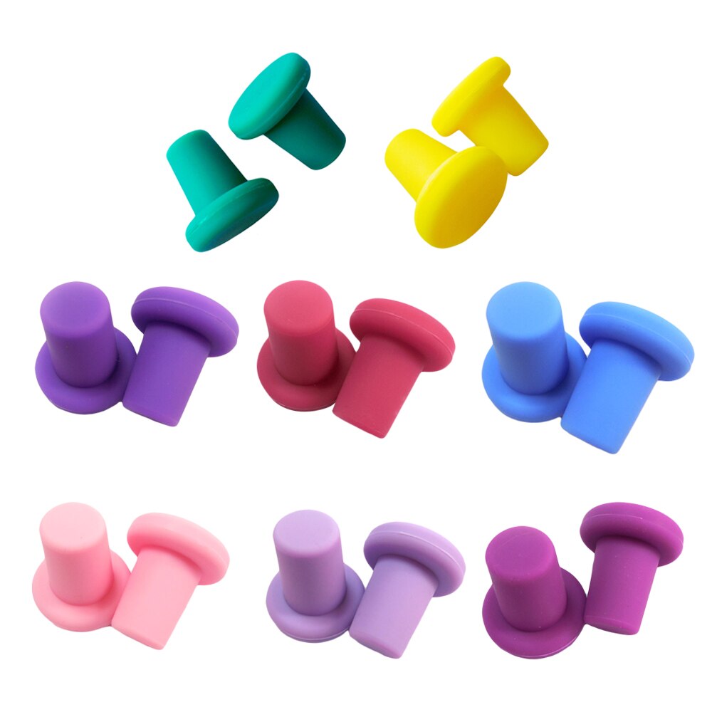 Tapones de silicona para botellas, tapón para botellas, herramientas de preservación de Bar familiar, , seguro y saludable para cocina, 6 colores