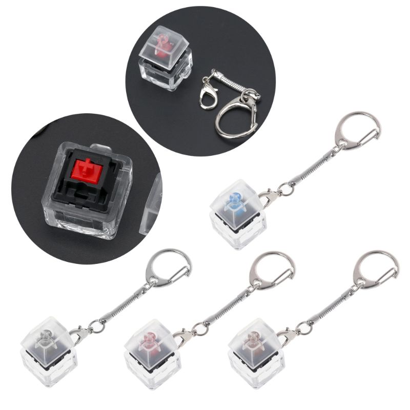 Cherry MX Switch Mechanical Switch Keychain For Keyboard Switches Tester Kit Without LED Light Toys Stress Relief WXTA