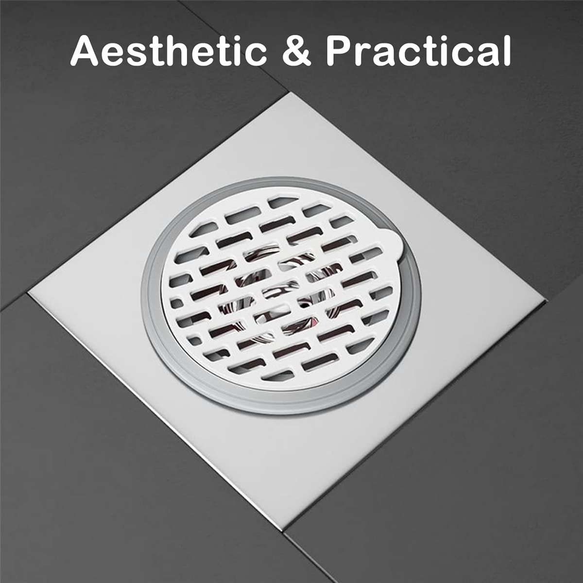 Backventil för golvavlopp i dusch - envägsventil, luktskydd för avlopp (installationskaliber : 32-75mm/ 1.26-2.95 in))