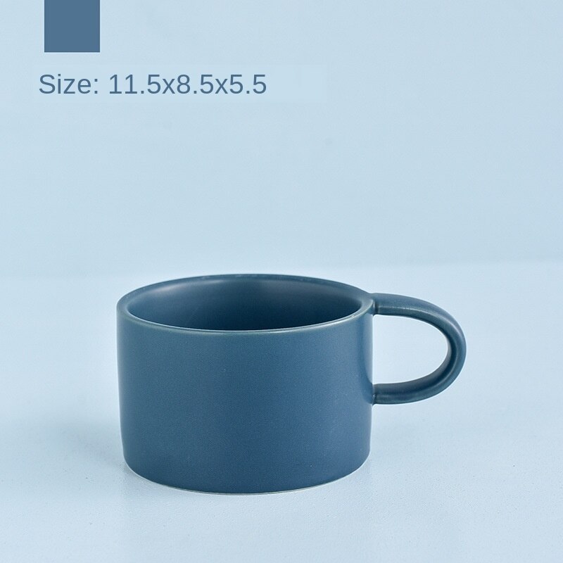 Taza de cerámica reforzada, taza para café con leche, Tazas y Tazas, Tazas de café de Color puro, Tazas creativas, Tazas de té de oficina