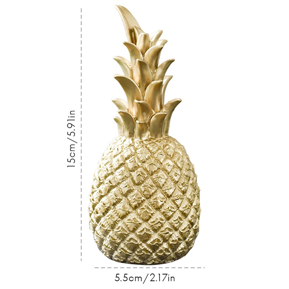nordisk moderne hjem innredning gylden ananas vin skap vindu skrivebord vise rekvisitter hjem dekorasjon tilbehør