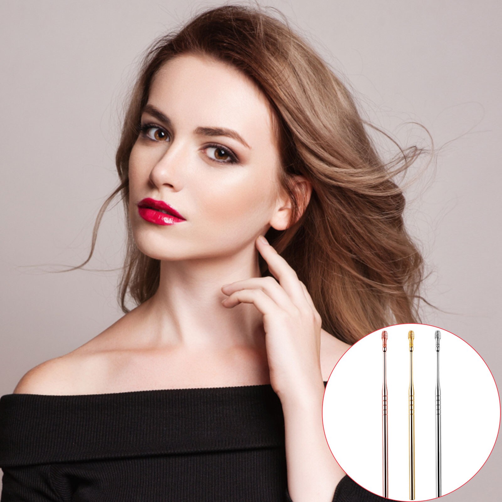 9 Pieces Portable Spiral Ear Remover For Ear Waxing Stainless Steel Spiral Ear Cleaner Ear Cleaning Tool Ear Pick