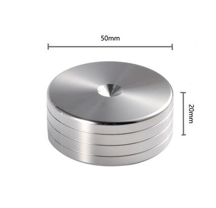 Lyele 316L Rvs Speaker Voet Nail High-End Audio Statief Schokdemper Voet Nail Pad: Grijs