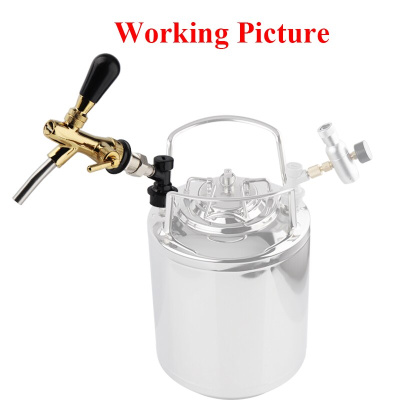 Tapbier Kraan, Golden Verstelbare Bier Tap Kraan met Flow Controller Chrome Plating Schacht met Bal Slot Tap Kit