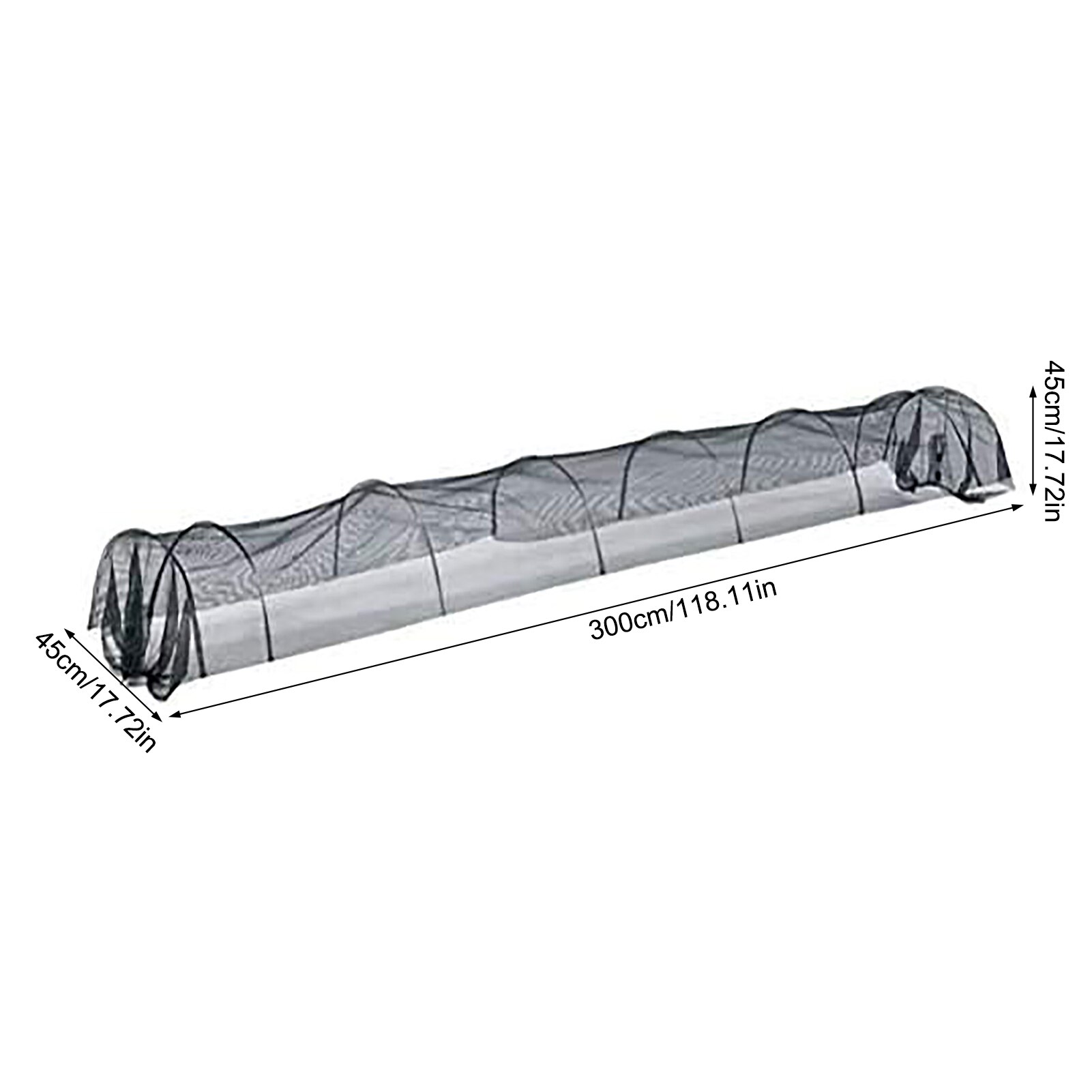 300x45x45cm Garden Vegetable Insect Net Cover Plant Net Adjustable High Freeze Plant Protection Network