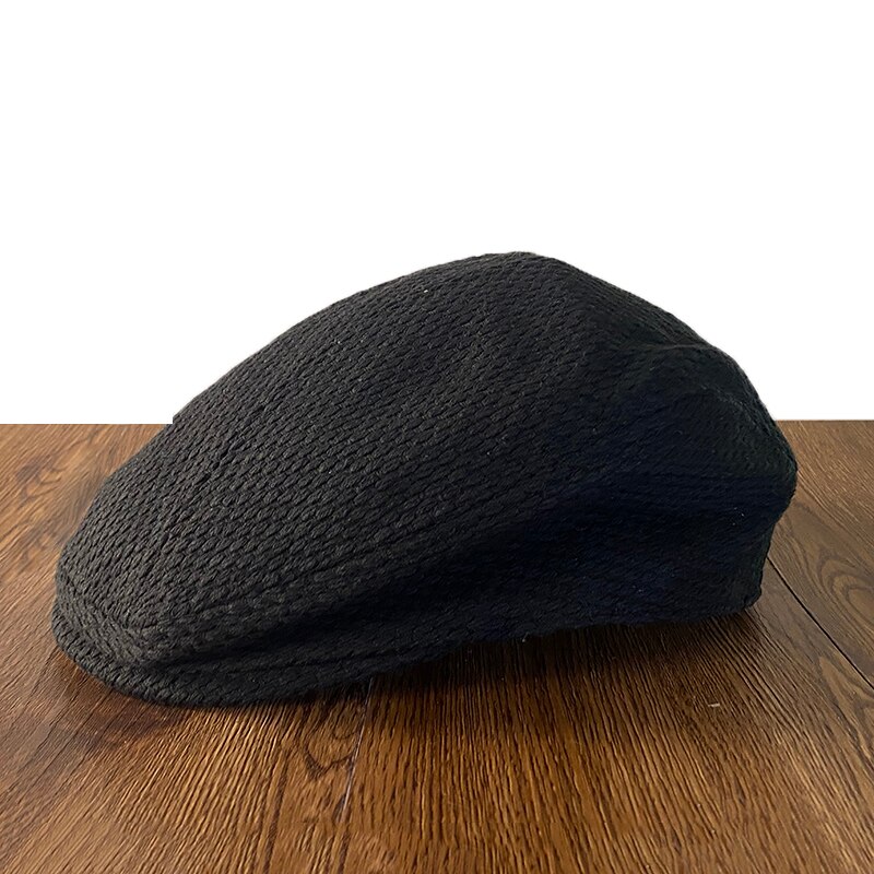 8-panelen Platte Cap Eenvoudige Effen Kleur Suède Heren Platte Pet Katoen Krantenjongen Cap Vintage S Gatsby Hoed Newsboy Cap