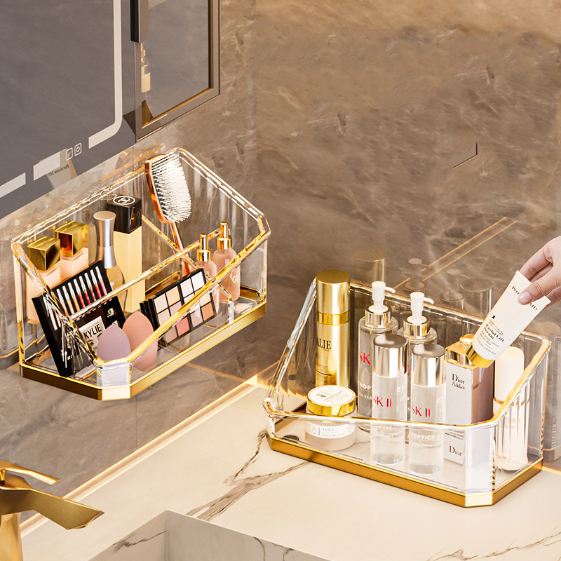 Organizador de maquillaje de lujo, caja de almacenamiento de brochas de maquillaje para baño de escritorio, caja de bolígrafos de oficina, organizador de brochas de maquillaje, caja de almacenamiento de lápiz labial