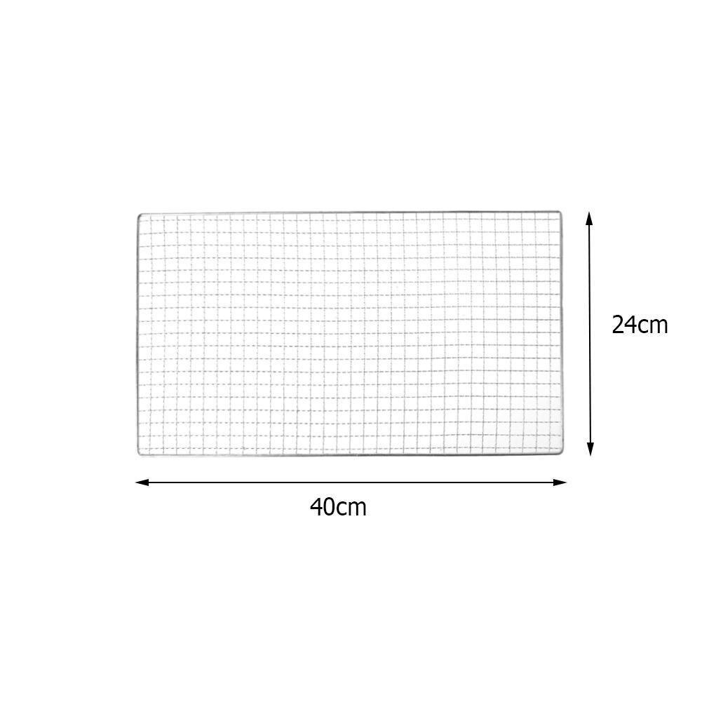 ikke-pinne grillmatter med høy sikkerhet gitter grillaktiviteter form med varme 40 x 24cm til utendørs mattemotstand