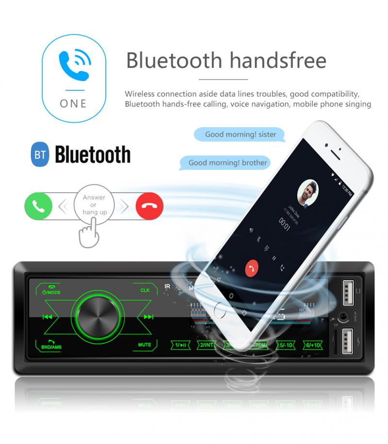 Bluetooth 4.0 1 DIN Stereo Autoradio Car Radio 12V In-dash 1 Din FM Aux Input Receiver SD USB MP3 MMC WMA Car Audio Player
