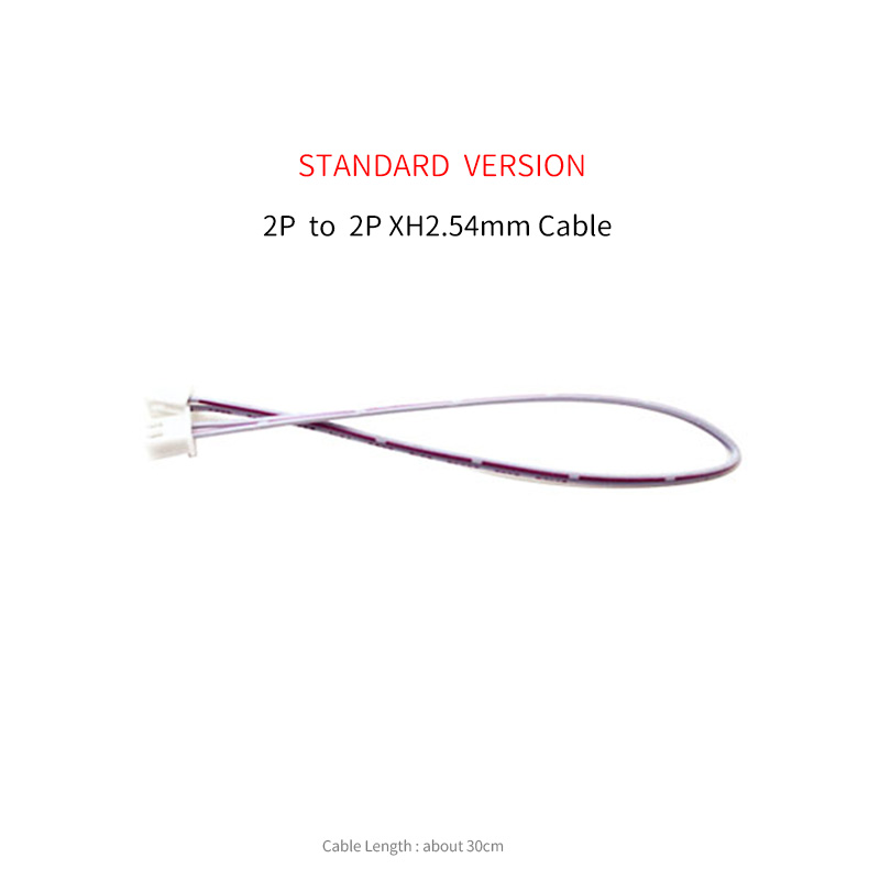 XH2.54mm Audio Cable 30cm / 50cm 2P 3P 4P 5P 6P Male to Male Terminal Signal Line PH2.0-PH2.0mm-XH2.54mm Extension Cord: black / <=0.5m