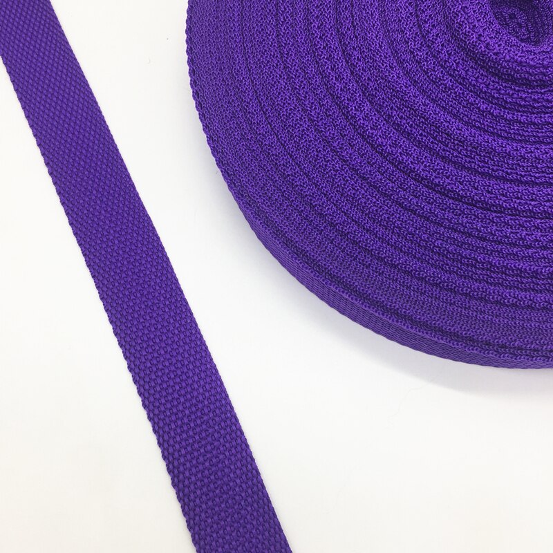 Sangle en Nylon pour sac à dos, 5 Yards, 1 pouce (25mm), accessoires de couture, ceinture: Purple
