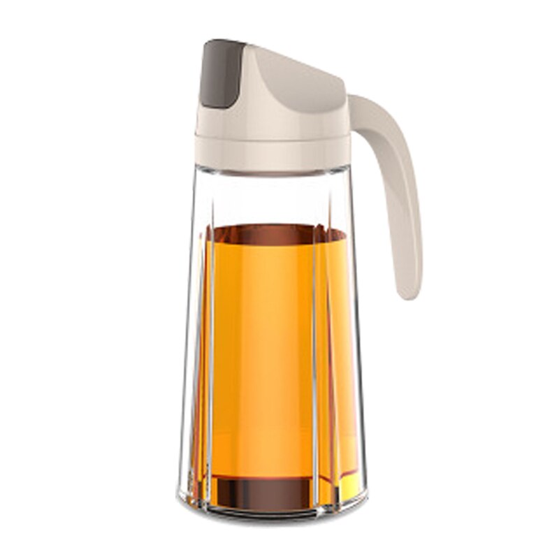 Da cucina di Olio di Vetro Bottiglia di distributore Automatico di Apertura Chiusura Casa Bottiglie per Olio E Aceto Miele D'oliva Contenitore di Olio di vendita calda: grigio 630ml