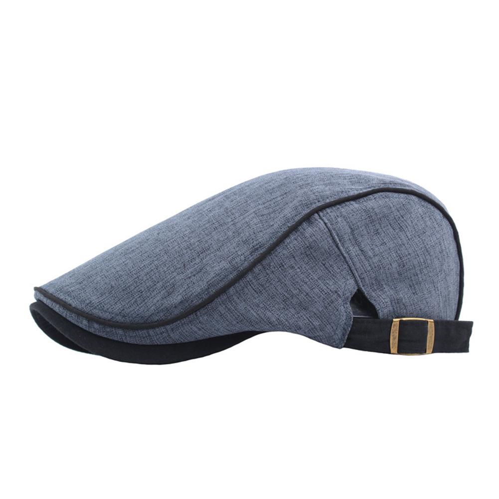 Gorra de béisbol con de Duckbill para hombre y mujer, gorro de béisbol con de pato para deportes al aire libre, ajustable, para conducir, plana, para aviador, Unisex: Navy Blue