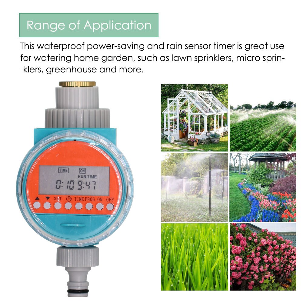 Garden Waterproof Rain Sensor Electronic Watering Timer Irrigation Automatic Irrigator Watering Controller System Greenhouse