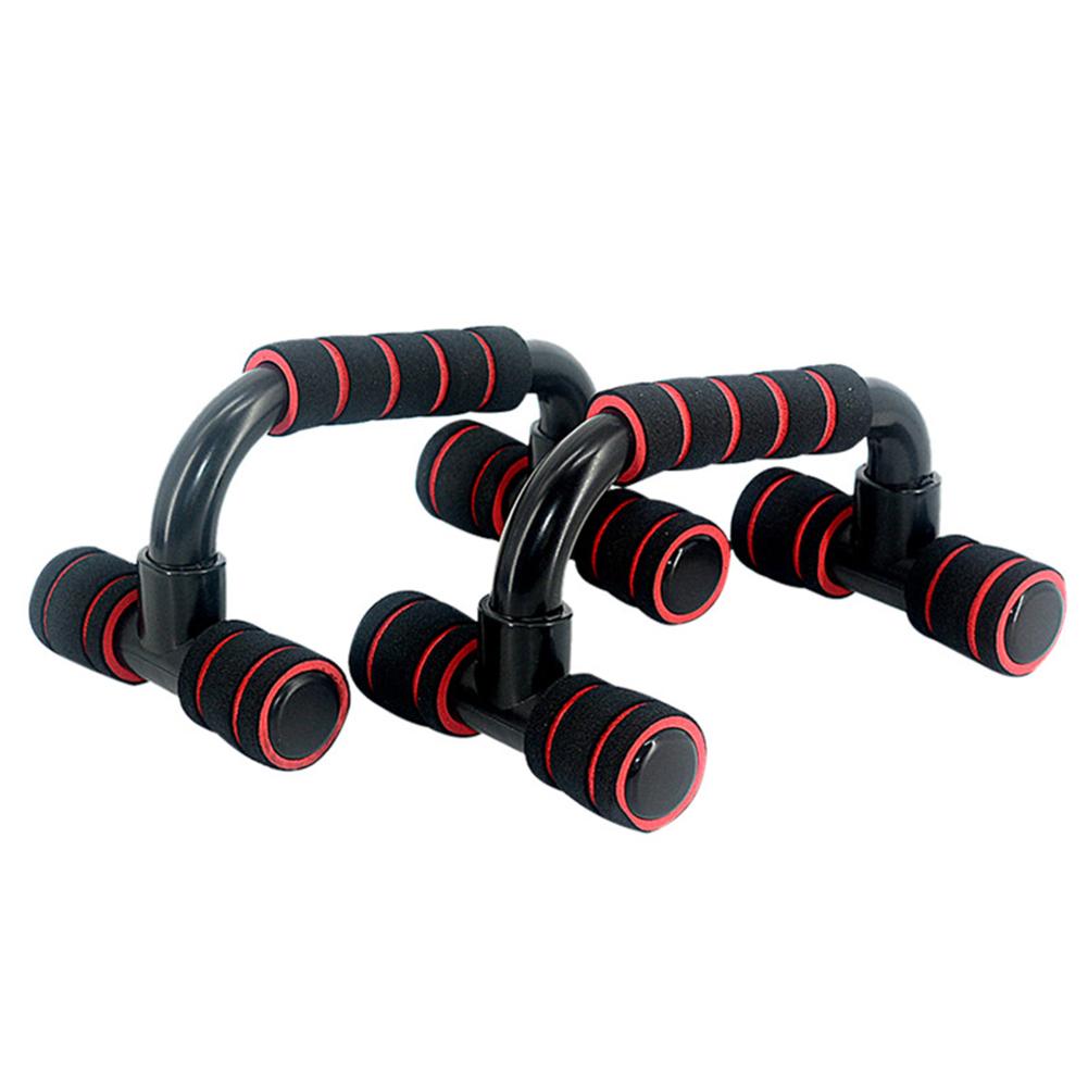 Calistenia-barras paralelas para Fitness, flexiones, calistenia, soporte de mano, gimnasio, entrenamiento, suministros para el pecho: Rojo