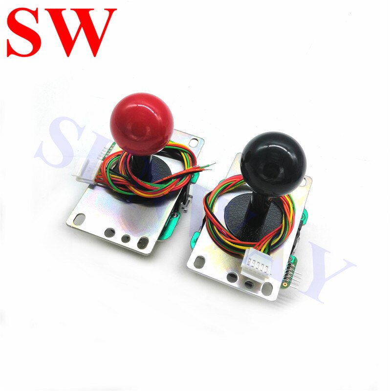 Sanwa-Joystick JLF-TP-8YT-SK DE LUCHA Arcade, balancín con eje/cubierta y cable de 5 pines para Jamma arcade, Original de Japón