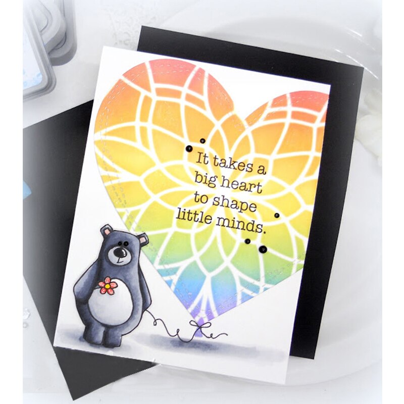 Mixed Shape Stripe Dots Circle Flowers Plastic Stencil DIY Card Album Make Scrapbook Handmade Stencil Drawing Sheet 09