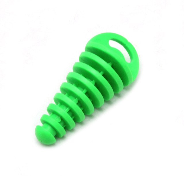 Moottoripyörän pakoputki motocross pvc 15-38mm pakoputken ilmanpoistotulppa pakoputken äänenvaimennin äänenvaimentimen pesutulpan putken suoja: Vihreä