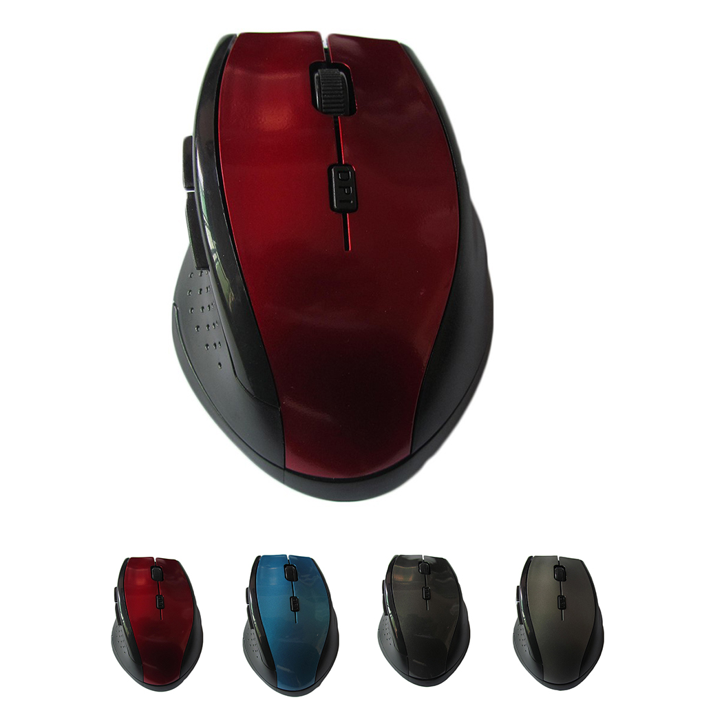 2.4GHz Wireless Mouse 6 Buttons Optical Computer Cordless USB Receiver Office Laptop Mice