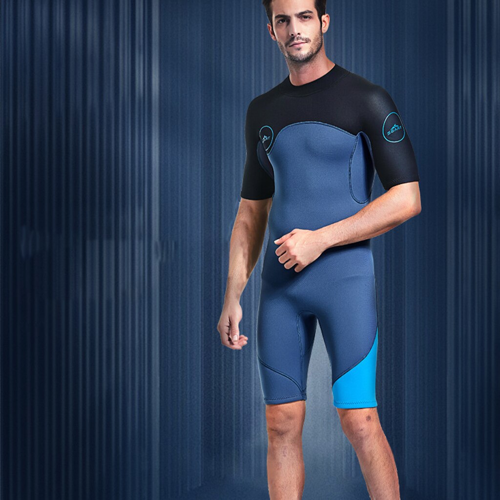 2mm Rubber Shorty Summer Wetsuit Surf Scuba Snorkeling Diving Suit for Men