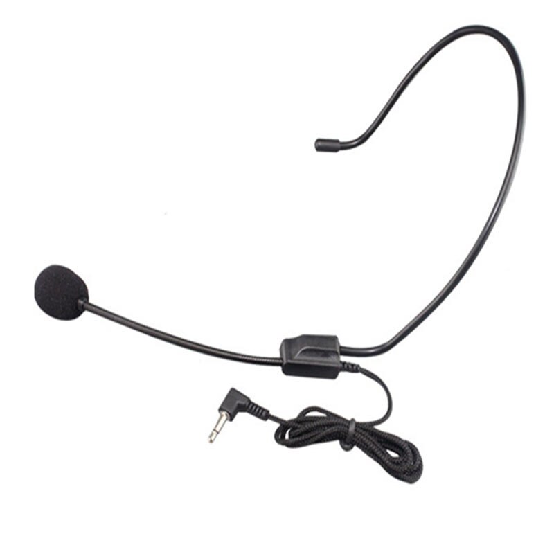 Portable 3.5MM Wired Microphone Headset Studio Conference Guide Speech Speaker Stand Headphone For Voice Amplifier