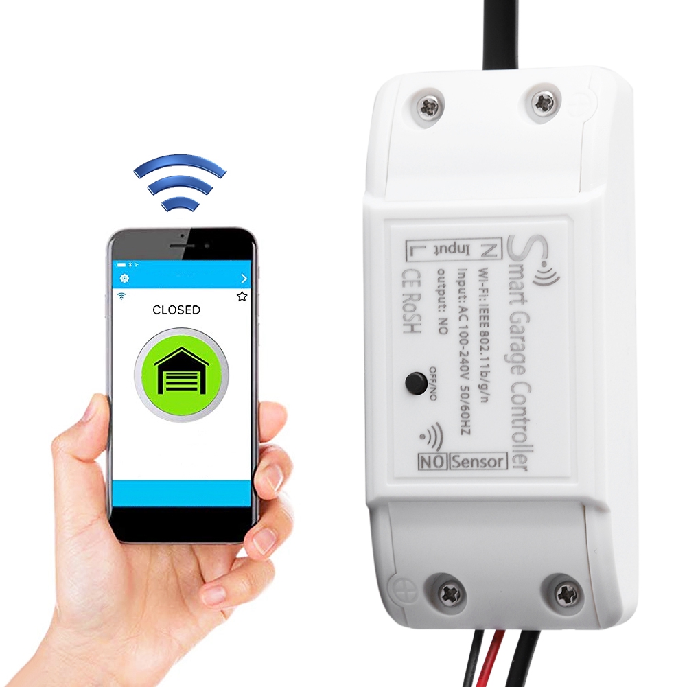 Garagedeur Wifi Afstandsbediening Smart Deuropener Apparaat Close Open Ondersteuning Voor Alexa Google Mobiele Telefoon 2.4 Ghz Wifi