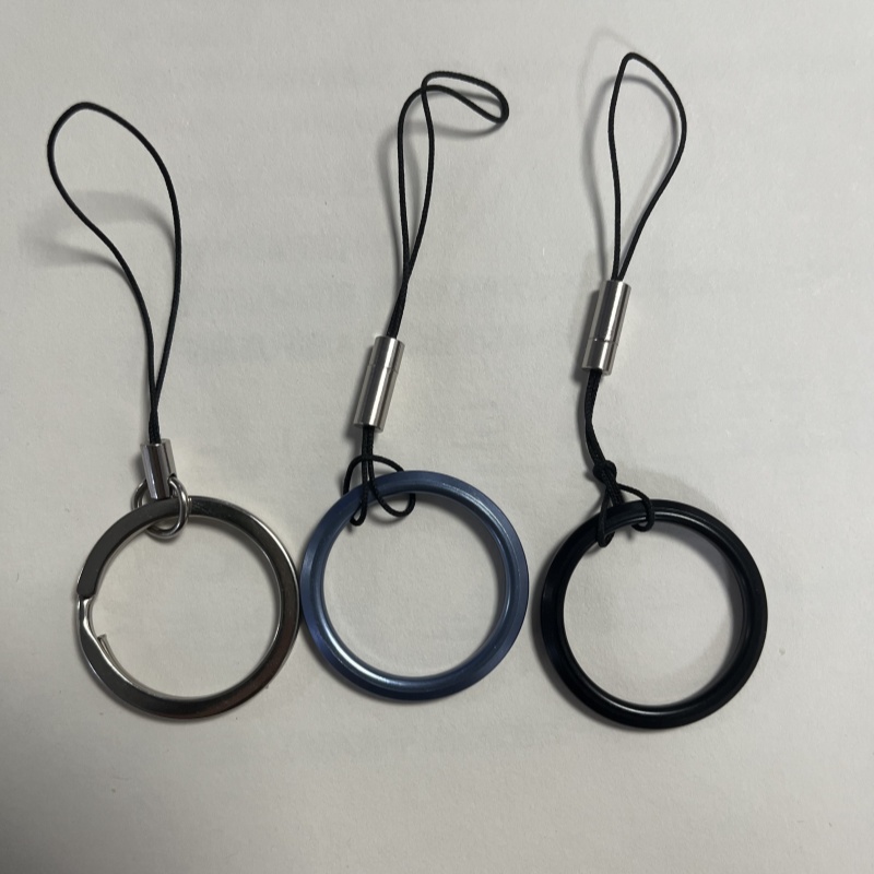 Portachiavi per cellulare fai da te cordino anello per cintura ciondolo accessori decorativi portachiavi con cordino laccio 3 impostato.